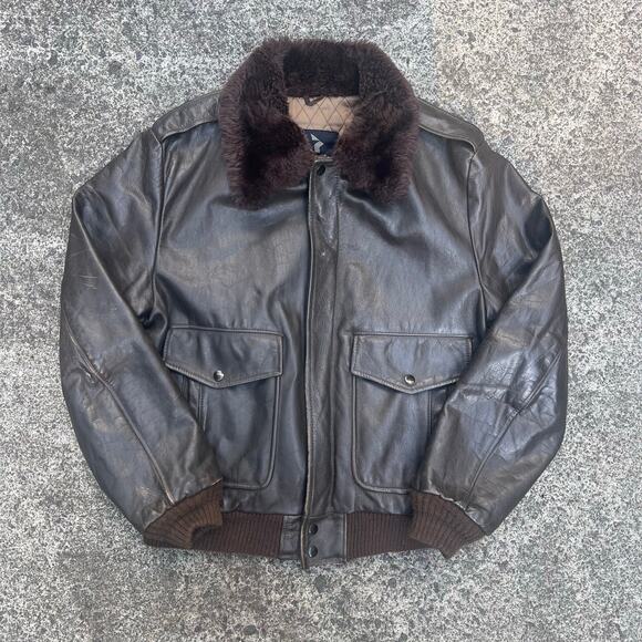 Startowne Leather Jacket Men’s Medium Black Biker Moto Vintage Y2K Style - Picture 1 of 4